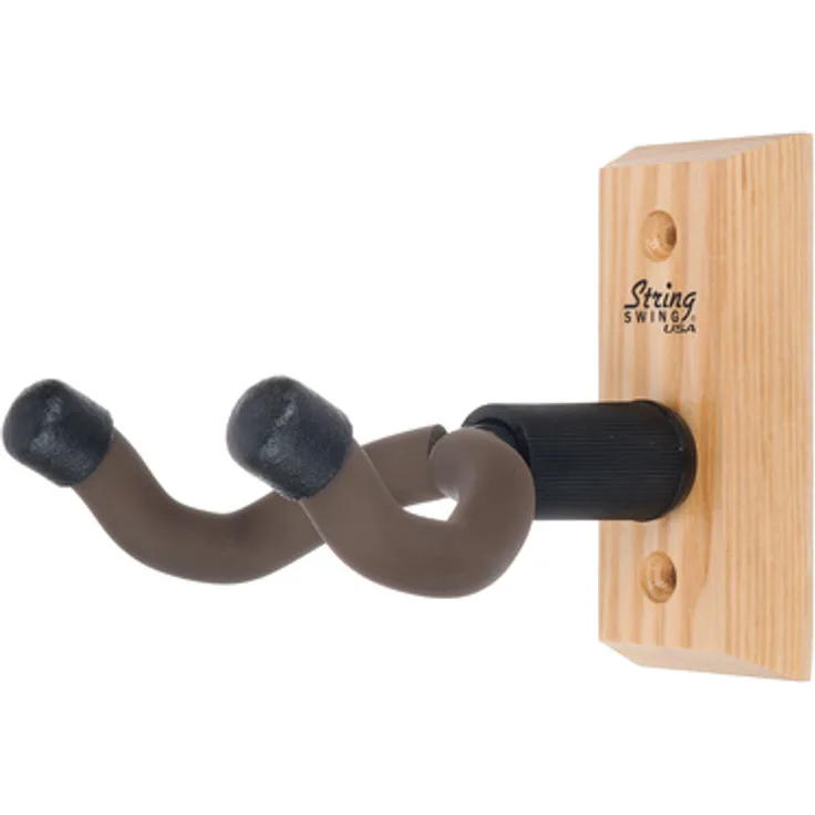 String Swing CC01K Gitarren Wandhalter aus Esche, tiefes Bügeldesign für verschiedene Gitarrenarten