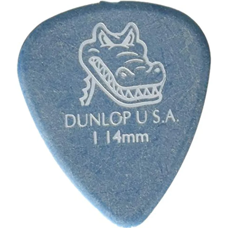 Jim Dunlop Gator Grip Plektrum, 1,14mm, 72 Stück, blau