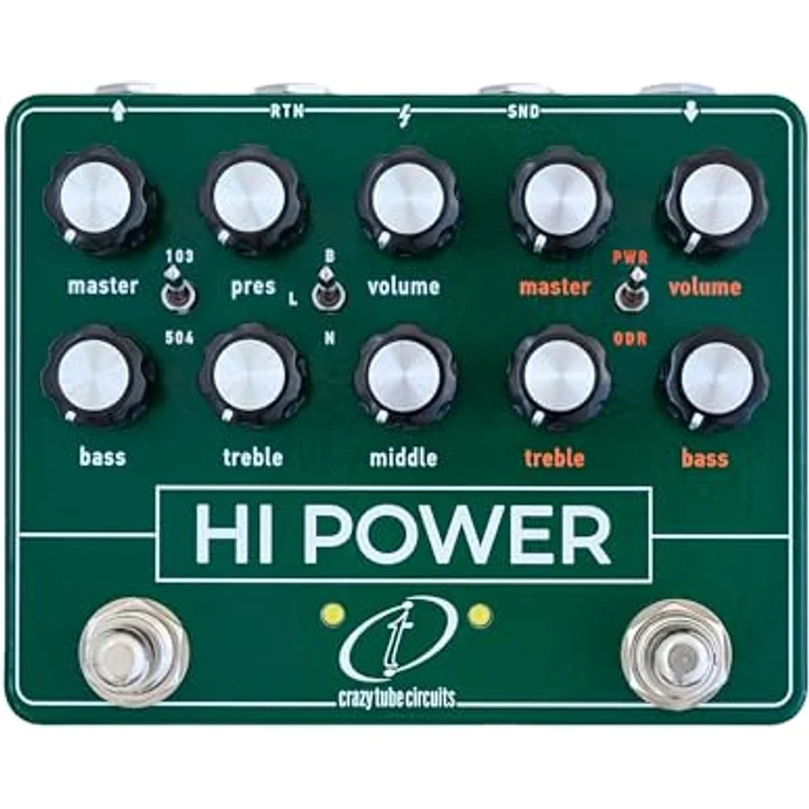 Crazy Tube Circuits HI-Power, Overdrive-Pedal mit analoge Ampsimulation und Hiwatt-Style EQ – Bild 1