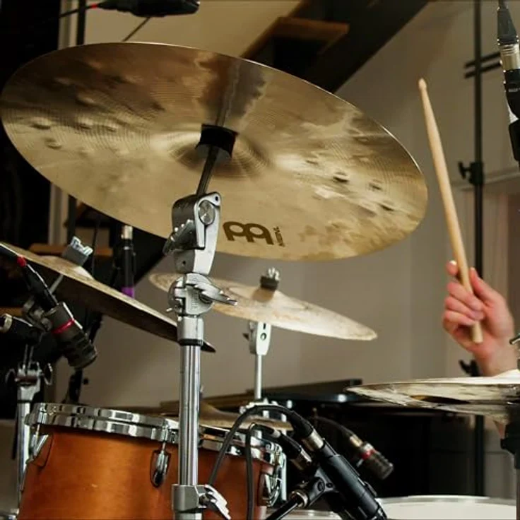 Meinl 18" Byzance Extra Dry T. Crash, sehr dünnes handgehämmertes Cymbal aus B20 Bronze mit tiefem Grundton und schnellem Ausklingen – Bild 7