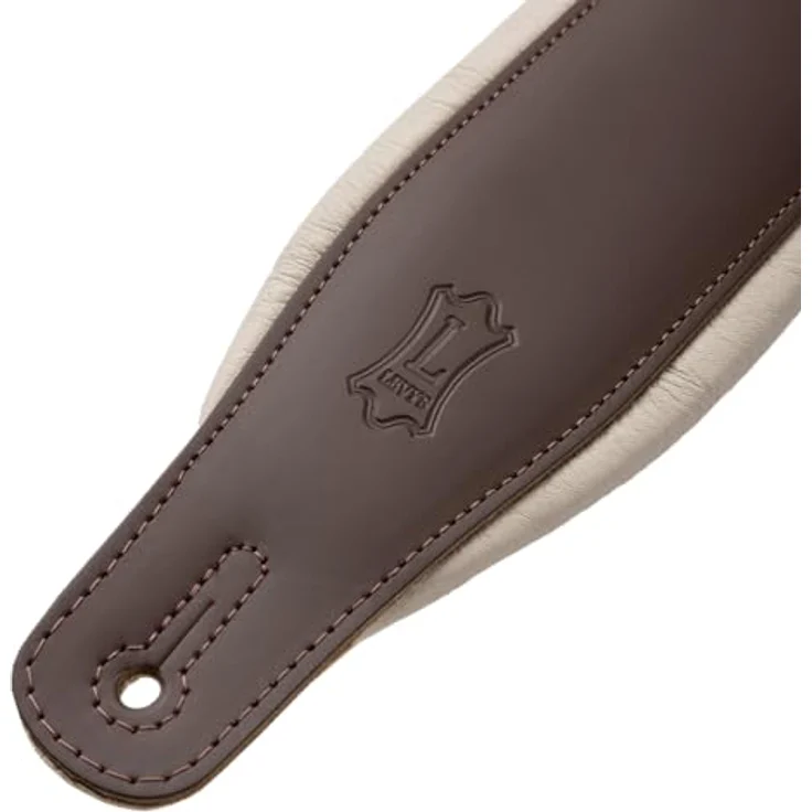 Levys Favorite Pad M26PD-BLK, gepolsterter Gitarrengurt aus schwarzem Top Grain Leder, verstellbare Länge 94 cm bis 130 cm – Bild 8