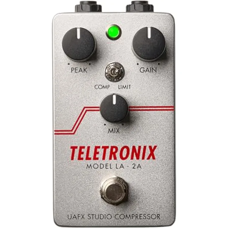 Universal Audio UAFX LA-2A Studio Compressor, Gitarren-Effektpedal mit authentischer Emulation des Teletronix LA-2A, paralleler Kompression und USB-Typ-C Anschluss
