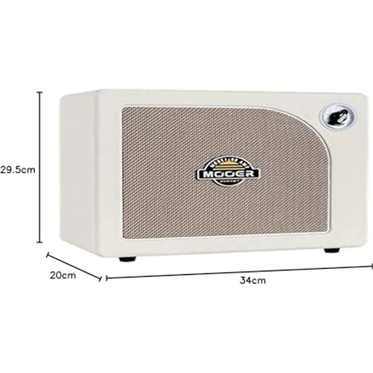 Mooer Hornet White 30W Modeling Amp, 30 Watt E-Gitarren-Combo mit 9 Verstärkermodellen und Bluetooth, weiß – Bild 2