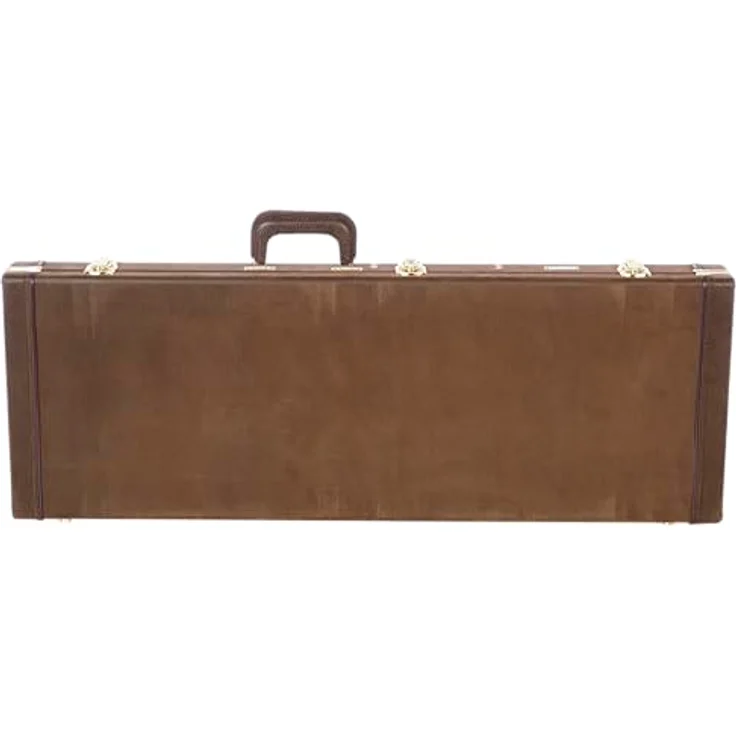 Gator Deluxe Case E-Guitar Vintage, Gitarrenkoffer aus Sperrholz, Distressed leather-like finish in Vintage Braun, Maße 109,7cm x 40,4cm x 11,4cm, Gewicht 5,4 kg – Bild 1