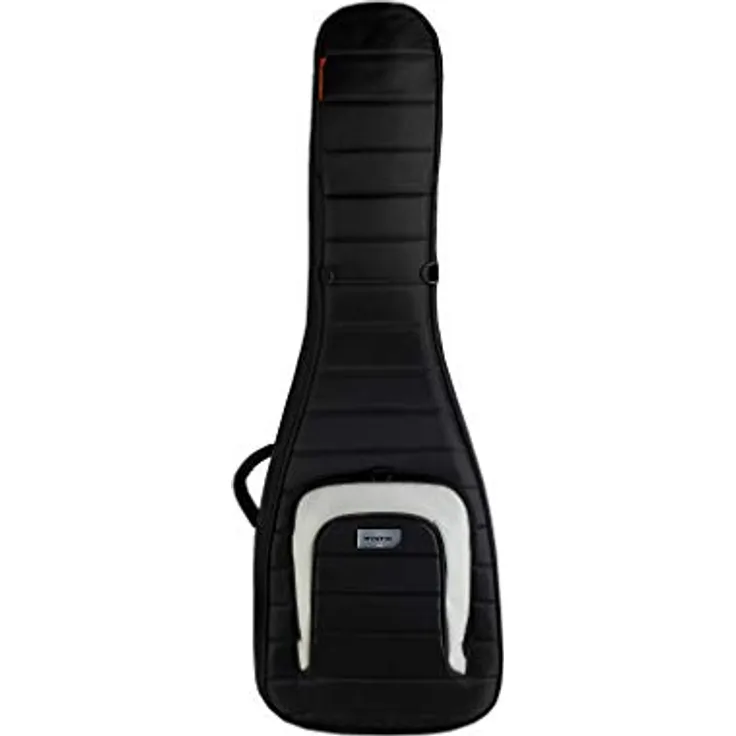 Mono Cases Dual Electric Bass M80-2B-BLK, Hybrid-Gigbag für 2 E-Bässe mit Wasserabweisender Sharkskin Oberfläche und integrierten Headlock System, schwarz