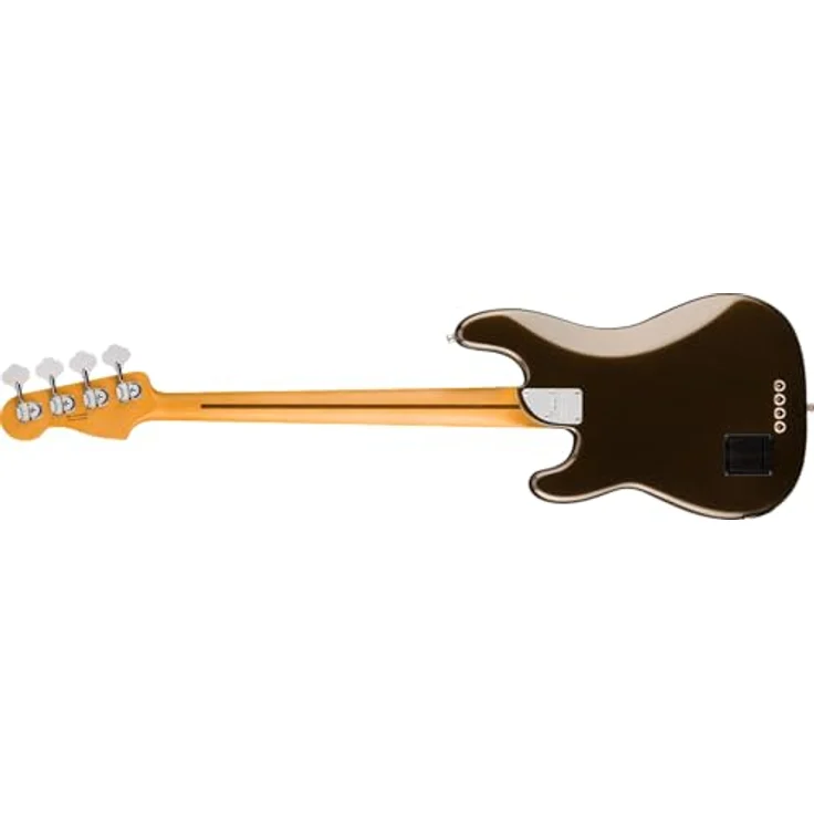 Fender Am Ultra II P Bass EB TXT, Precision E-Bass in Texas Tea mit Noiseless Vintage Tonabnehmern und Deluxe Molded Case – Bild 2