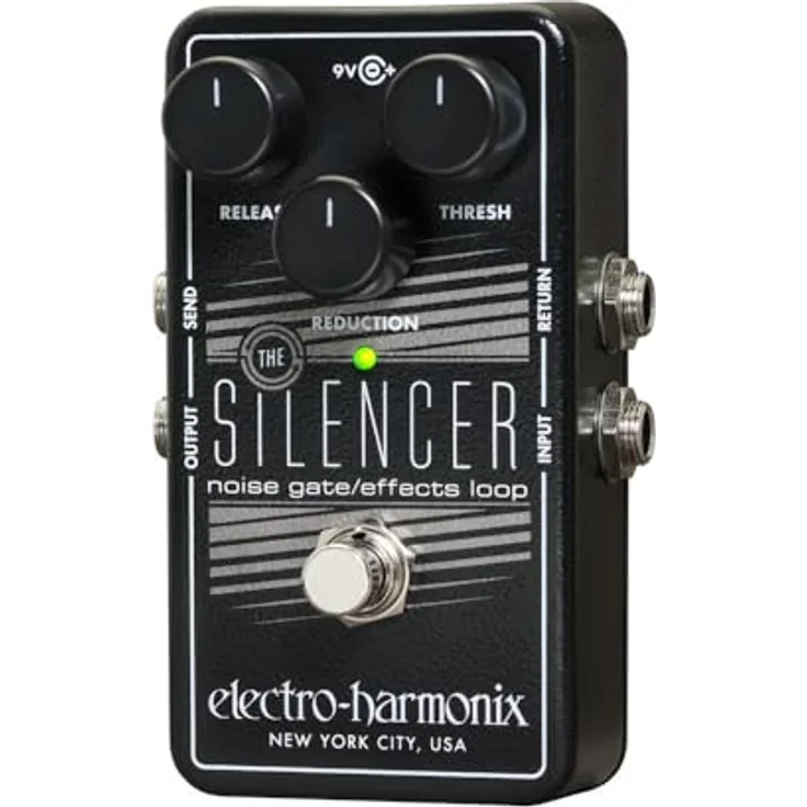 Electro Harmonix Silencer, Noise Gate Effektpedal mit bis zu 70 dB Rauschunterdrückung, kompakt und robust – Bild 2
