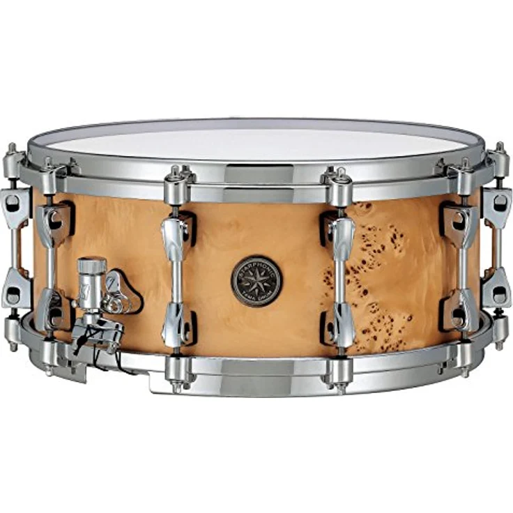 Tama Starphonic Snare PMM146-STM 14"x6" Satin Mappa Burl, hochwertige Snare Drum mit elegantem satiniertem Mappa Burl Finish – Bild 1