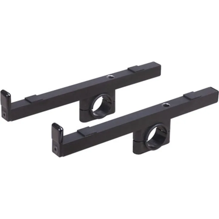 Jaspers Holders 30B, Keyboard-Ständer aus schwarz pulverbeschichtetem Aluminium, 30 cm Länge, belastbar bis 15 kg, erweiterbar auf 40 kg