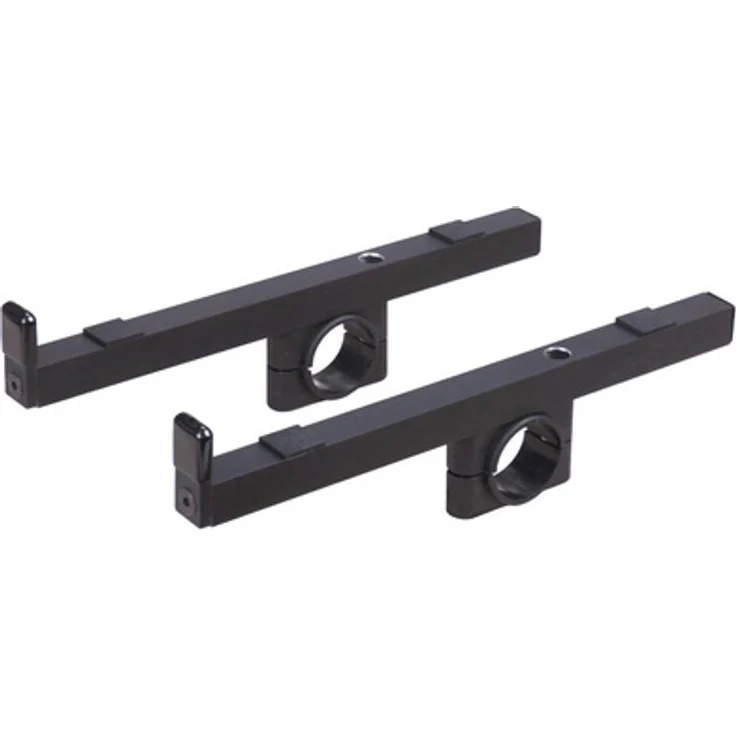 Jaspers Holders 30B, Keyboard-Ständer aus schwarz pulverbeschichtetem Aluminium, 30 cm Länge, belastbar bis 15 kg, erweiterbar auf 40 kg