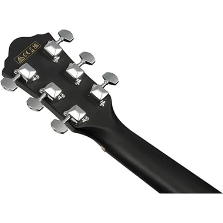 Ibanez V Akustikgitarre 6-String, Weathered Black Open Pore, Meranti-Deck, Nandu-Holztastatur, Ibanez AEQ-2T Vorverstärker mit Tuner – Bild 5