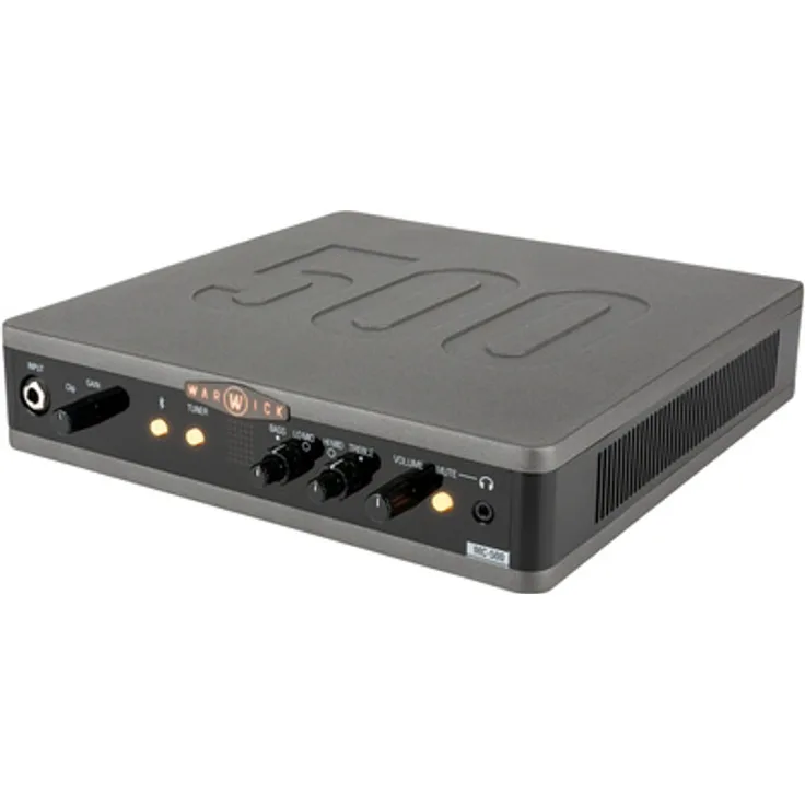 Warwick Stage Series MC 500, Bassverstärker Topteil mit 500 W, Bluetooth und USB Konnektivität, 4-Band EQ
