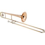 C.G.Conn 8H Bb Tenorposaune, handgehämmertes Goldmessing, 13,89 mm Bohrung, Klarlack, inkl. Koffer und Mundstück