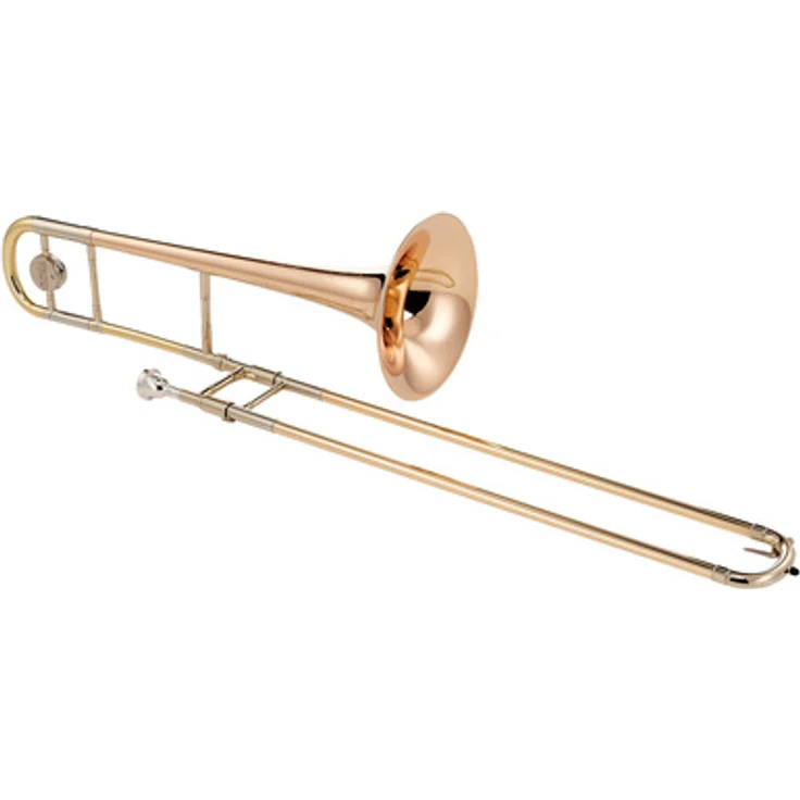 C.G.Conn 8H Bb Tenorposaune, handgehämmertes Goldmessing, 13,89 mm Bohrung, Klarlack, inkl. Koffer und Mundstück