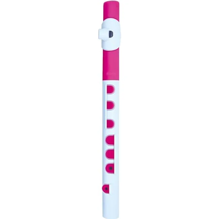 Nuvo TooT 2.0, Querflöte in C mit geradem Kopfstück und Silikonklappen, weiß-pink