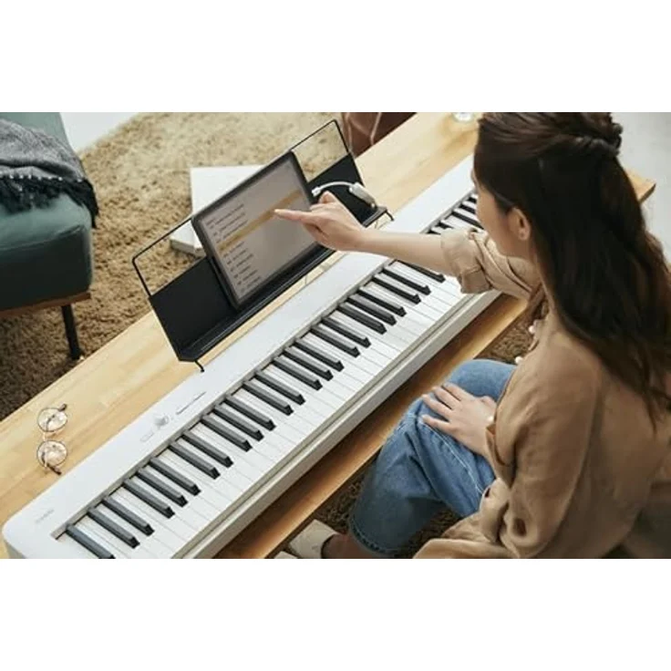 Casio CDP-S110 WH, Digitalpiano mit 88 Tasten, skalierter Hammermechanik, 64-stimmig polyphon, 10 Sounds, Layer-Funktion, inklusive Pedal SP-3, weiß – Bild 7