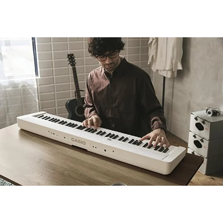 Casio Casiotone CT-S1-76WE Piano-Keyboard, 76 anschlagdynamische Tasten, 61 Sounds, Bluetooth-fähig, weiß – Bild 5