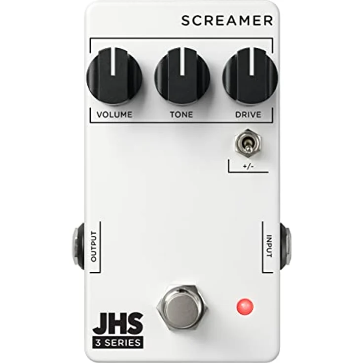 JHS Pedals 3 Series Screamer, Overdrive Effektpedal mit True Bypass, asymmetrischem und symmetrischem Clipping, Metallgehäuse – Bild 1