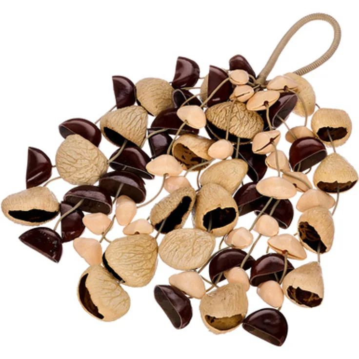 Thomann Seed Shaker Mixed large, Percussioninstument mit 70 Bendo-, Kenari- und Pangi-Samenschalen für dichten, erdigen Sound