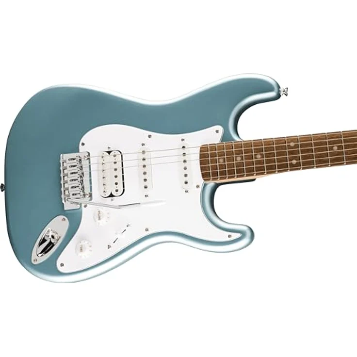 Fender Squier Affinity Strat HSS, E-Gitarre in Ice Blue Metallic mit hochwertigem HSS-Pickup-System – Bild 3