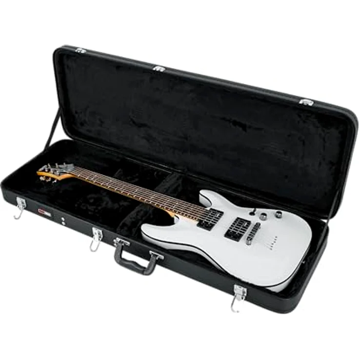 Gator GW - Electric Guitar Case, Koffer für E-Gitarre aus Sperrholz, Schwarz, Innenmaße 105 cm x 32 cm x 9 cm, Gewicht 3,81 kg – Bild 13
