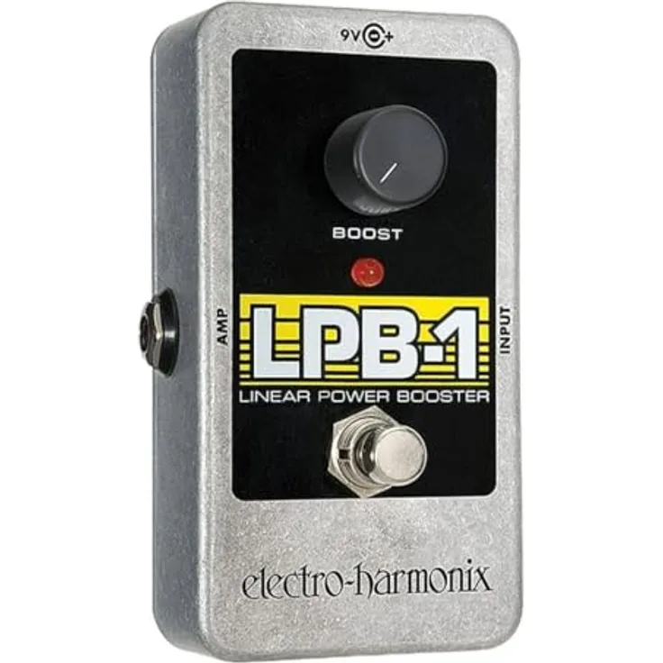 Electro Harmonix LPB-1, Booster Effektpedal mit True Bypass, 1 mA Stromverbrauch, kompakte Maße 65x110x57mm