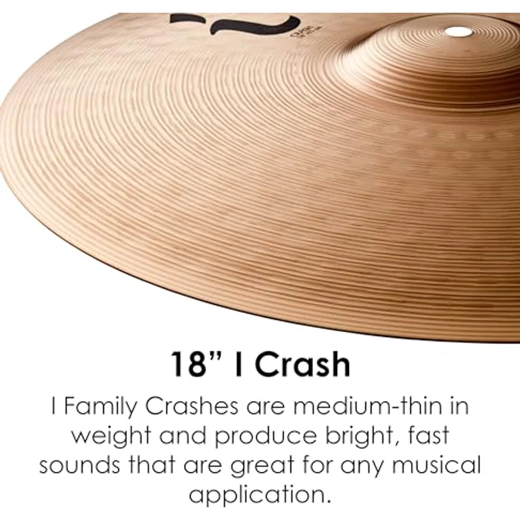 Zildjian 18" I Family Crash, medium-thin Schlagzeugbecken aus B8 Bronze mit Traditional Finish und hellem Sound – Bild 3
