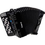 Roland FR-1XB BK, Digital-Akkordeon mit 62 anschlagdynamischen Knöpfen, 128-stimmig polyphon, Schwarz