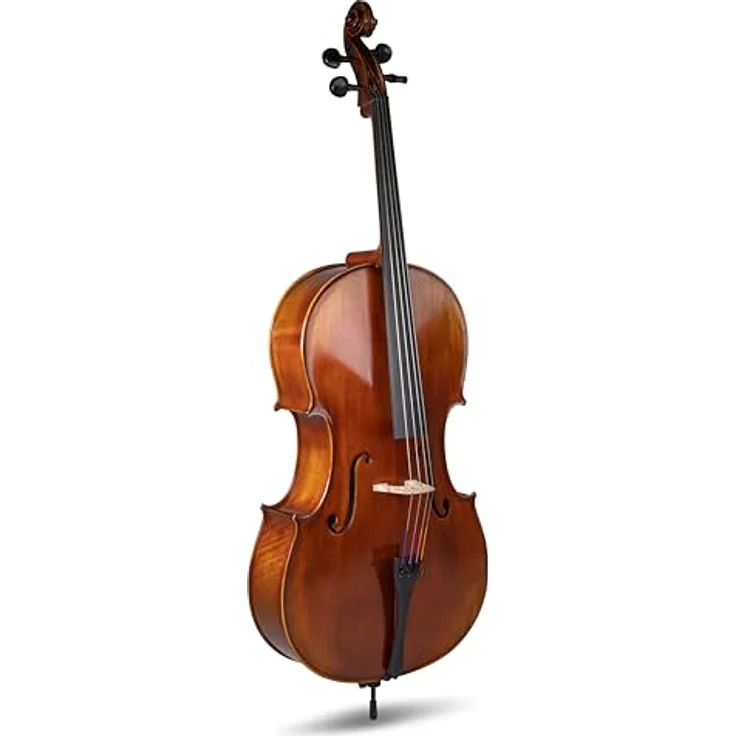 Gewa Allegro VC1 A Cello 1/4 MB, vollmassives Antik Cello aus europäischen Tonhölzern mit naturharzlackierter Oberfläche, braun-bernsteinfarben – Bild 2