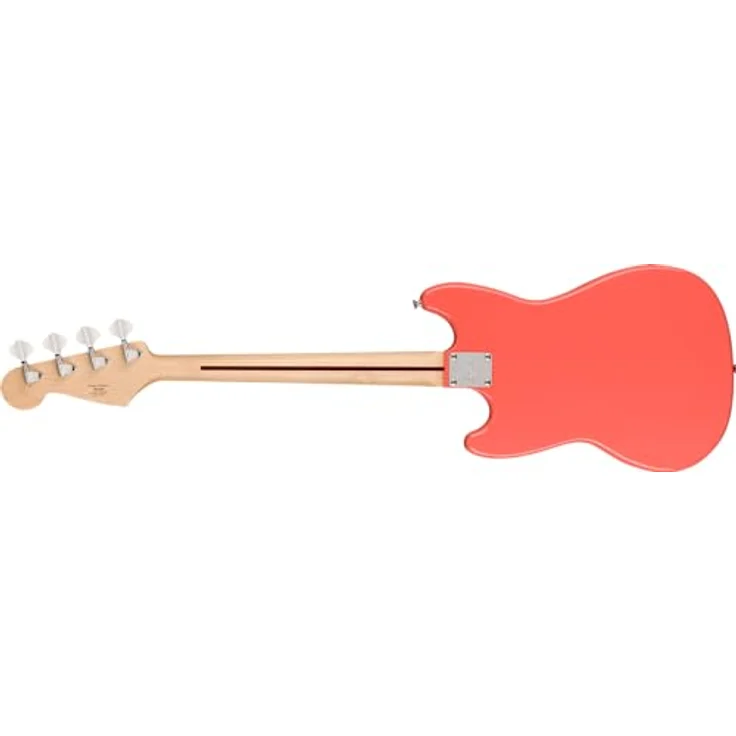 Squier Sonic Bronco E-Bass, 4-Saiter mit Poplar Korpus und Ahorn Hals, Tahitian Coral – Bild 2