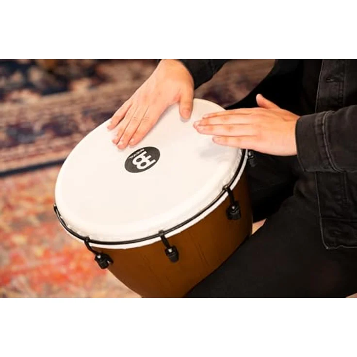Meinl ADJ12-BW 12" Alpine Djembe, Höhe 61 cm, Farbe Barnwood, Kunststoffkorpus, rutschfester Gummiboden, mechanisches Stimmsystem – Bild 11