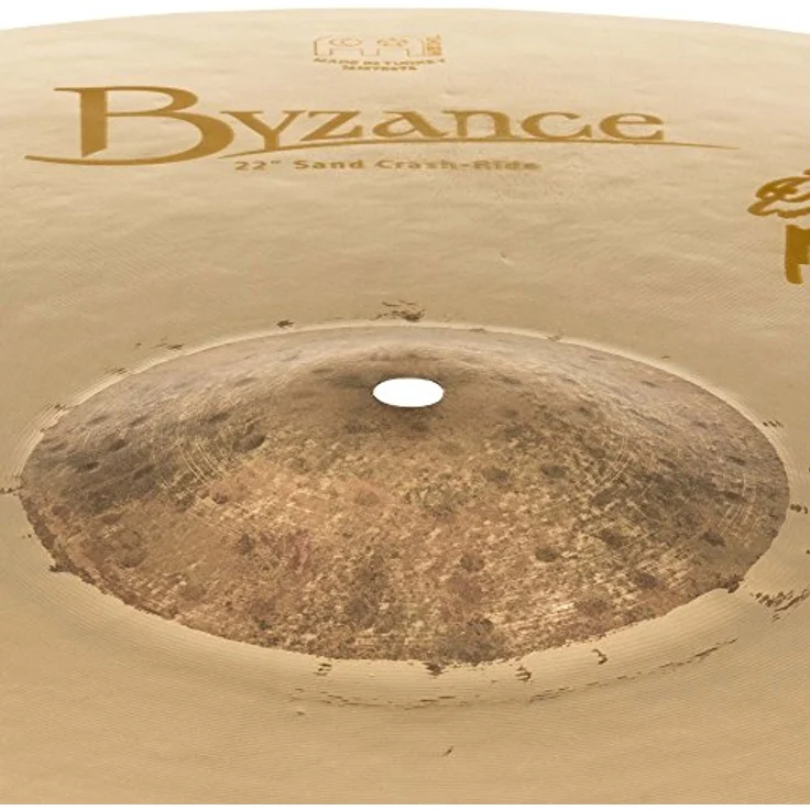 Meinl 22" Byzance Sand Crash/Ride, Benny Greb Signature Becken mit warmem Vintage Klang, sandgestrahlt und gehämmert, inklusive Beckennieten – Bild 8