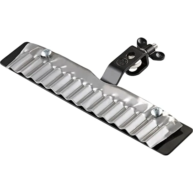 Meinl Turbo Crasher, Percussion Instrument aus Stahl mit schneidendem Sound, Farbe: Silber/Schwarz