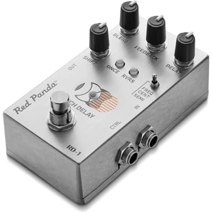 Red Panda RD-1 Pitch Delay, Effektpedal mit ±500 Hz Frequenzverschiebung, 1200 ms Delay-Zeit, Metallgehäuse – Bild 3