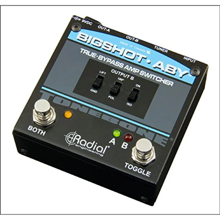 Radial Engineering Tonebone Bigshot ABY/Y MKII, passiver ABY Verstärker Wahlschalter mit True Bypass und Ground Lift, Metallgehäuse – Bild 2