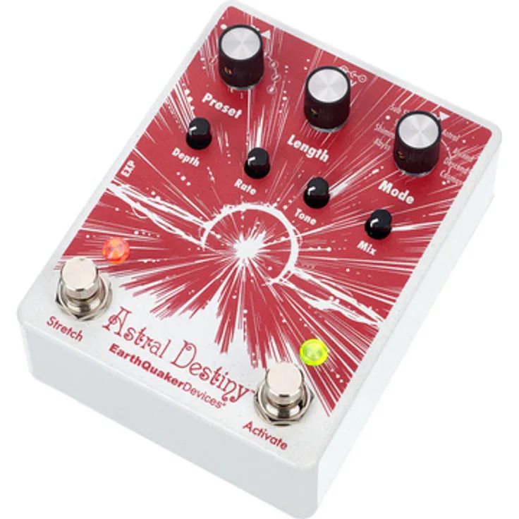 EarthQuaker Devices Astral Destiny, Octal Octave Reverberation Effektpedal mit 8 Reverb-Modi und 8 Presets