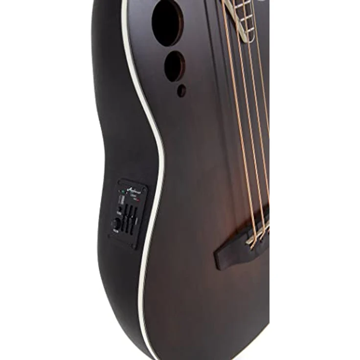 Applause Elite AEB4-7S, Mid-Depth Roundback E-/Akustikbass mit Cutaway, Fichtendecke, Vintage Varnish Satin – Bild 7