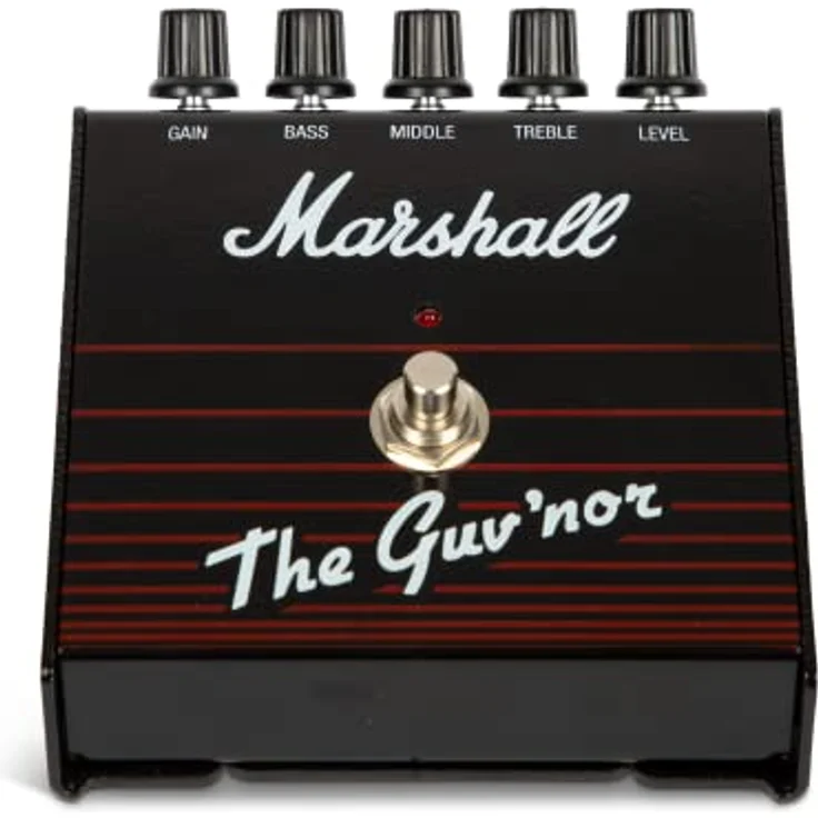 Marshall The Guv´nor, Distortion Effektpedal für E-Gitarre mit Gain, Bass, Middle, Treble und Level Reglern, Made in UK – Bild 1