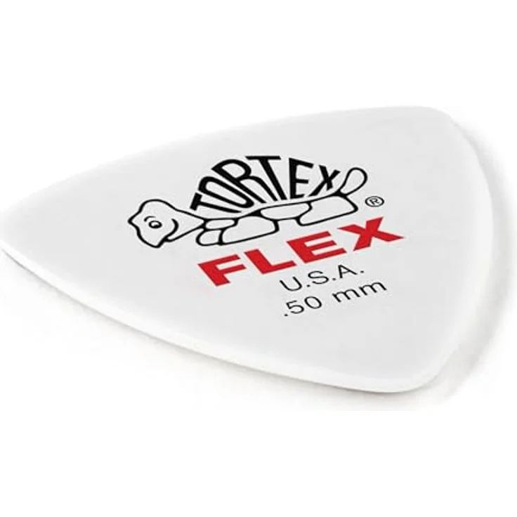 Jim Dunlop Tortex Flex Triangel Plektrum, 0,50mm, 6 Stück, kombinierte Flexibilität und Haltbarkeit – Bild 3