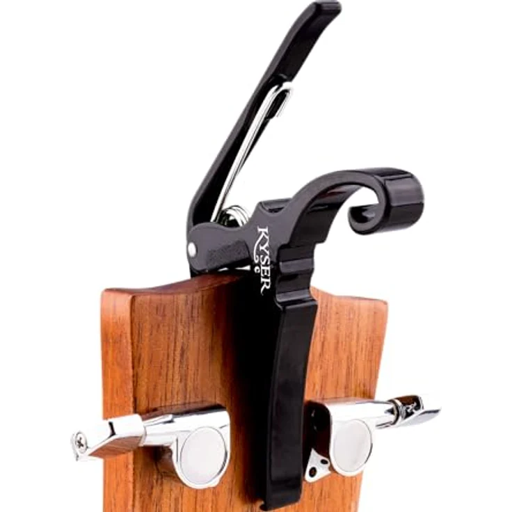 Kyser Quick Change Capo Classic BK, Kapodaster für Konzert- und Flamencogitarren, leichte Aluminiumausführung, schwarz – Bild 4