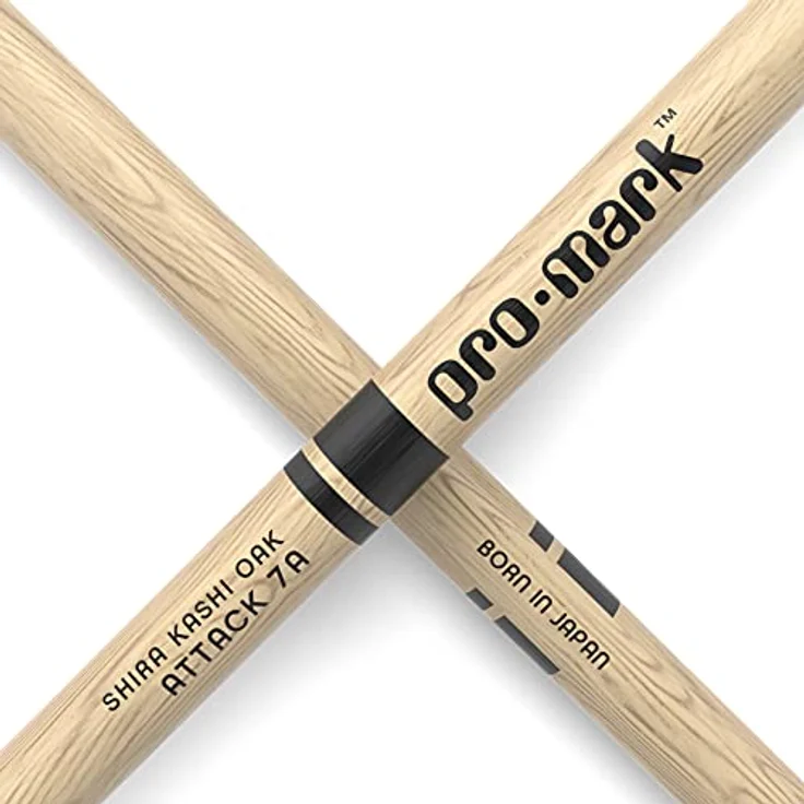 Pro Mark PW7AN 7A Classic Attack Drumsticks aus japanischem Eichenholz mit nylongepolstertem Kopf, 39,05 cm Länge, 1,30 cm Durchmesser – Bild 5