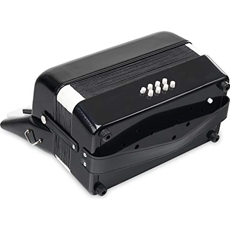 Classic Cantabile Secondo Junior 8-Bass Akkordeon, 22 Diskanttasten, 8 Basstasten, inkl. Tragerriemen und Gigbag, schwarz – Bild 5