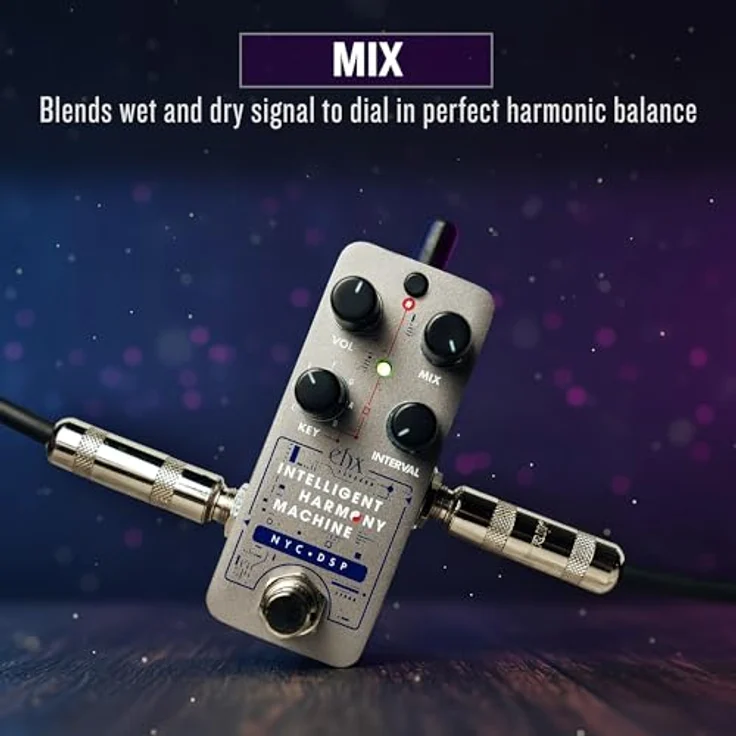 Electro Harmonix Pico Intelligent Harm Machine, Effektpedal für E-Gitarre mit 2- oder 3-stimmigen Harmonien, flüssigem Tracking und 10 Intervalloptionen – Bild 8