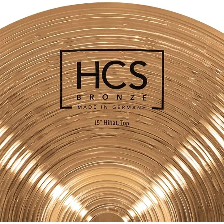 Meinl 15" HCS Bronze Hi-Hat, B8 Bronze, Traditional Finish, heller und klarer Klang, ausgewogenes Sustain, made in Germany – Bild 11