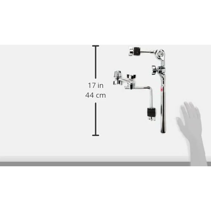 Gibraltar SC-4425STMB, Beckenarm mit Beckenhalter zur Montage von 2 Splash Becken, schwarz – Bild 2