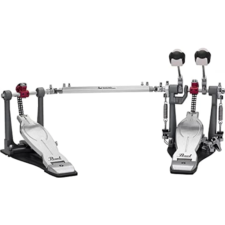 PEARL PPH P-1032R, Doppelt Bassdrumpedal mit Schläger und 2 Seiten, Solo Red – Bild 1