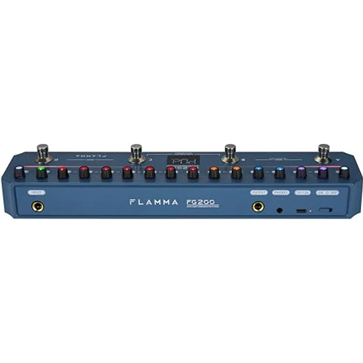 Flamma FG200 Effect Strip, Gitarren-Multieffekte mit 7 Effekt-Modulen, Bluetooth, integrierter Drum-Maschine und wiederaufladbarer Batterie – Bild 9