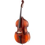 Thomann 33 3/4 Europa Kontrabass, vollmassiver Premium-Klang mit massiver Fichtendecke und flachem Ahornrücken, in Spielfertigstellung, Mensurlänge ca. 105 cm