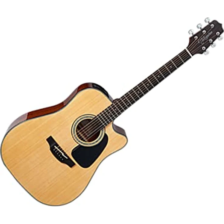 Takamine GD30CE-N, Westerngitarre Dreadnought mit massiver Fichtendecke, Mahagoni Boden und Zargen, Cutaway, Natur Finish, TP-4TD Preamp mit Stimmgerät – Bild 1