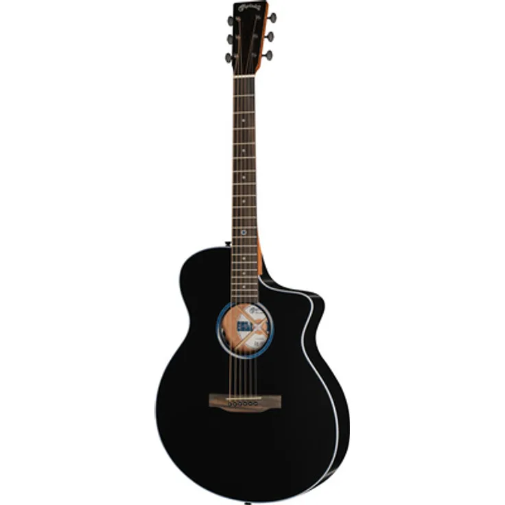 Martin Guitar SC-13 Cutaway Westerngitarre, all Satin Black, Fichtendecke, Zirikote, Fishman MX-T Tonabnehmer, inkl. Gigbag